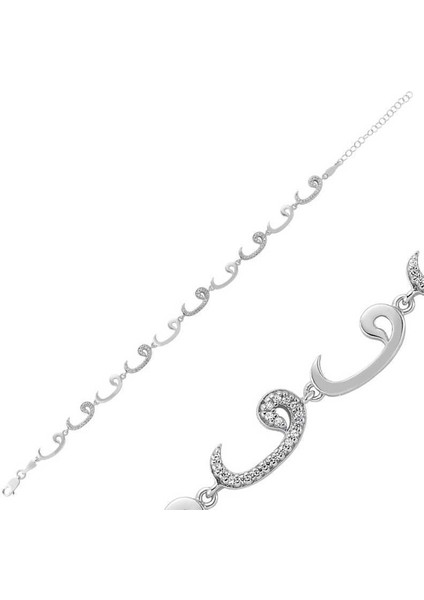 Gümüş Bayan Vav Bileklik