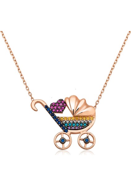 925 Ayar Gümüş Yeni Doğan Bebek Kolye