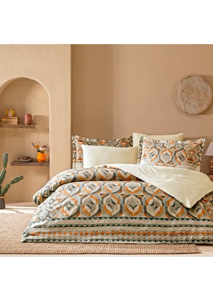 Sc Fresnel Nevresim Takımı Tek Kişilik Turuncu