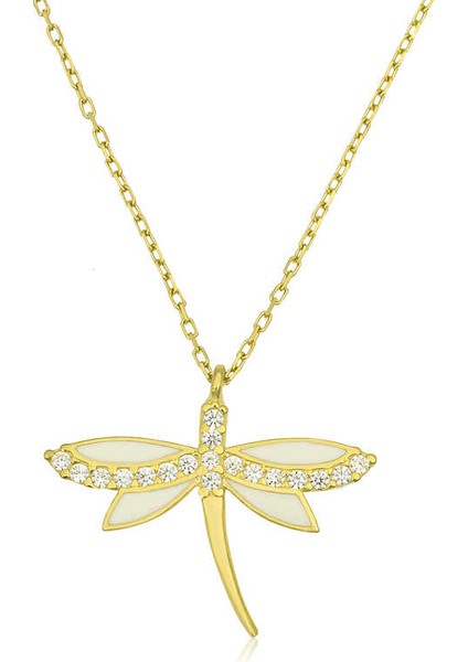 925 Ayar Gümüş Yusufçuk Bayan Gümüş Kolye