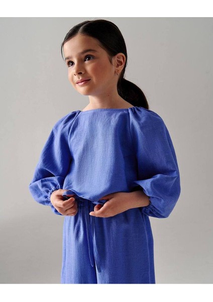 Kız Çocuk Keten Takım modelleri