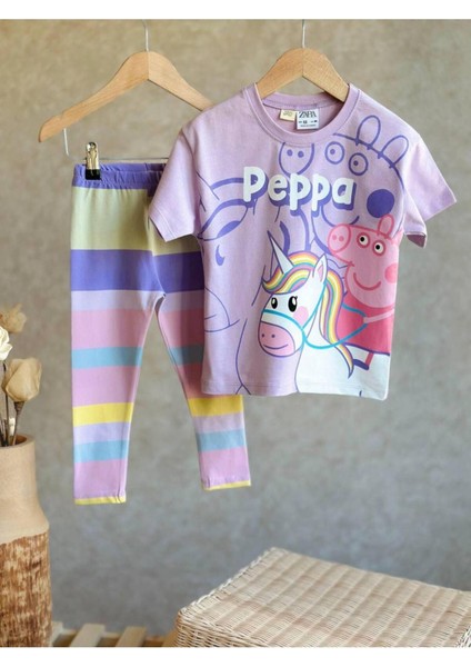 Karekter Desenli Taytlı Takım