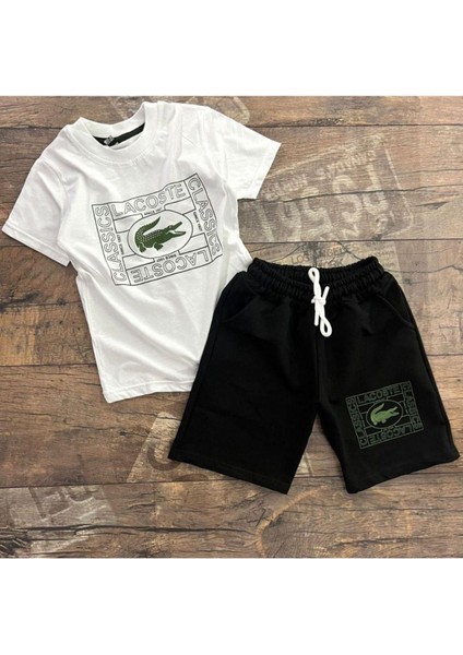 Baskılı Şortlu Takım