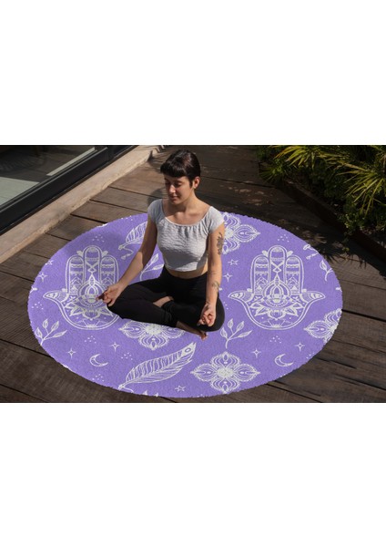 Yoga, Meditasyon,burçlar ve Mandala Temalı, Meditasyon Halısı 100