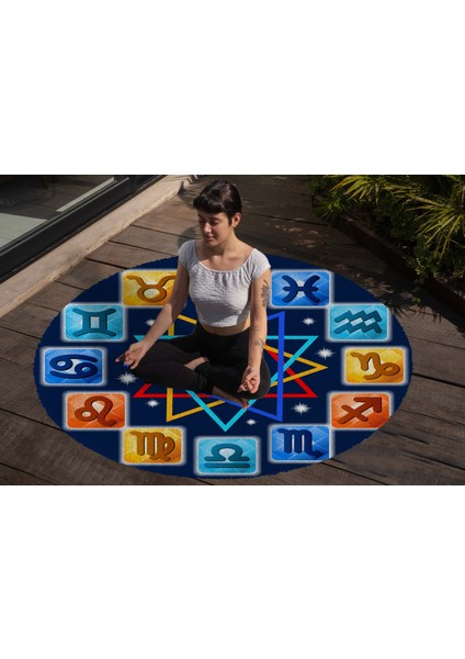 Yoga, Meditasyon,burçlar ve Mandala Temalı, Meditasyon Halısı 57