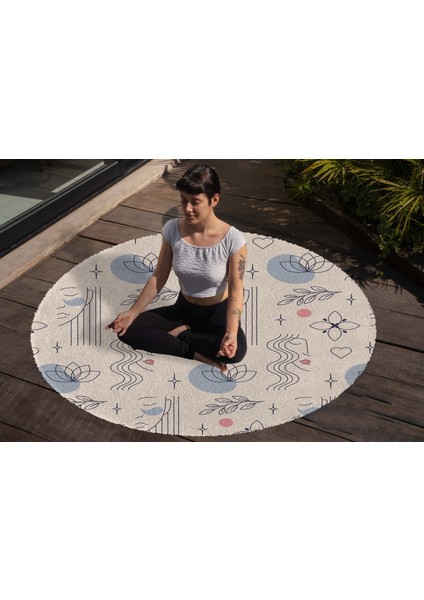 Yoga, Meditasyon,burçlar ve Mandala Temalı, Meditasyon Halısı 112