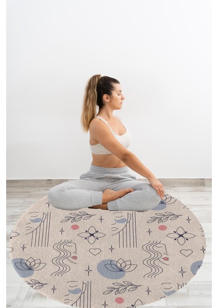 Yoga, Meditasyon,burçlar ve Mandala Temalı, Meditasyon Halısı 112