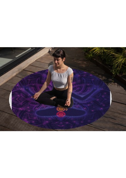 Yoga, Meditasyon,burçlar ve Mandala Temalı, Meditasyon Halısı 92