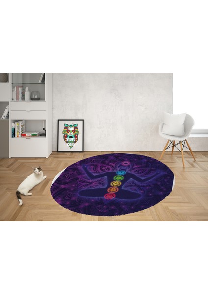 Yoga, Meditasyon,burçlar ve Mandala Temalı, Meditasyon Halısı 92