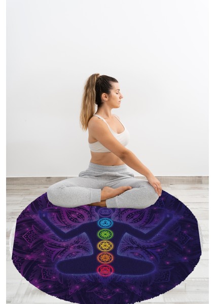Yoga, Meditasyon,burçlar ve Mandala Temalı, Meditasyon Halısı 92