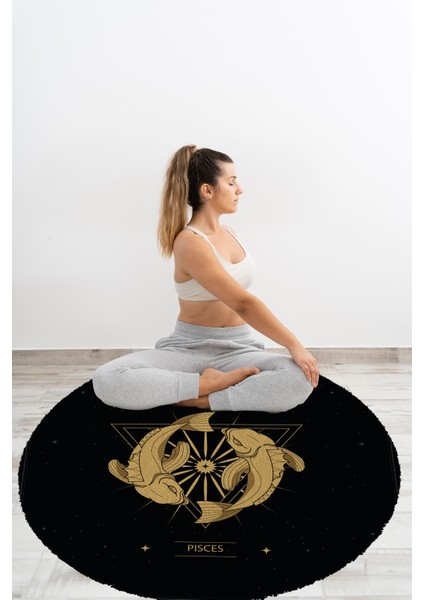 Yoga, Meditasyon,burçlar ve Mandala Temalı, Meditasyon Halısı 111