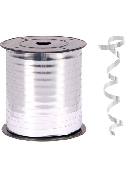 8mm 200MT Rafya Metalik Gümüş