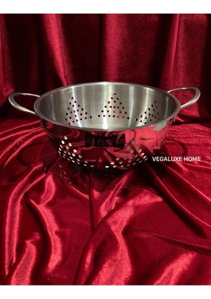 Çelik 24 cm Ayaklı Süzgeç