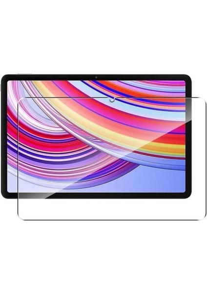 Xiaomi Redmi Pad Se 11" Dönerli Standlı Deri Tablet Kılıfı - Ekran Koruyucu - Siyah