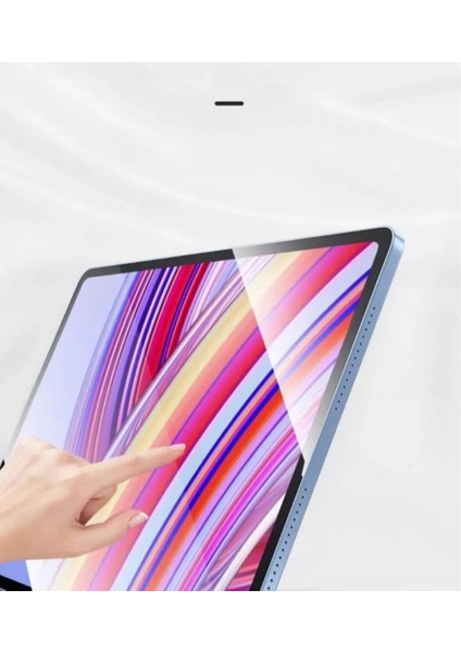Xiaomi Redmi Pad Se 11" Dönerli Standlı Deri Tablet Kılıfı - Ekran Koruyucu - Siyah