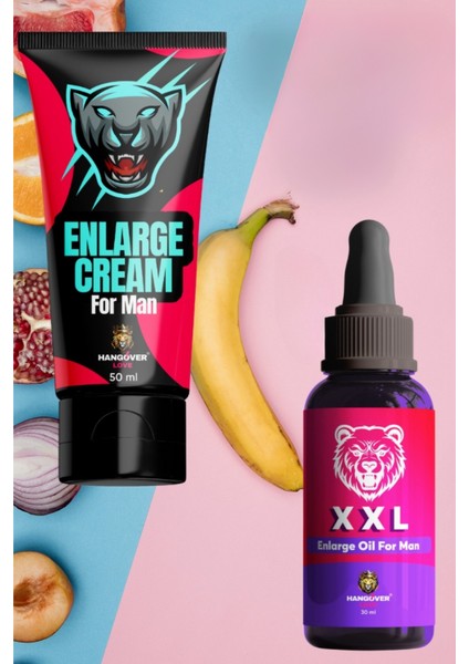 Hangover Love 2liset Yeni Ekstra Etkili xGeciktiricilim xBüyütücüm xSertleştiricim Erkek Krem ve Yağ