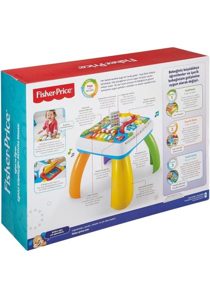 DRH44 Fisher-Price® Yaşa Göre Gelişim Eğitici Köpekçiğin Aktivite Masası Türkçe ve Ingilizce