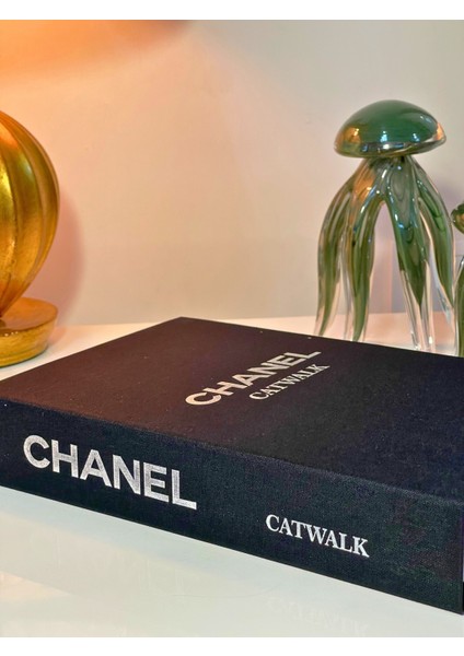 Kumaş Kutu Chanel Siyah Gümüş Italyan Kaplı Dekoratif Kumaş Kutu fırsatları