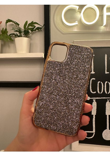 iPhone 11 Simli Taşlı Premium Kılıf