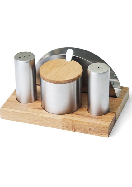 Dörtlü Tuzluk, Baharatlık ve Peçetelik Takımı