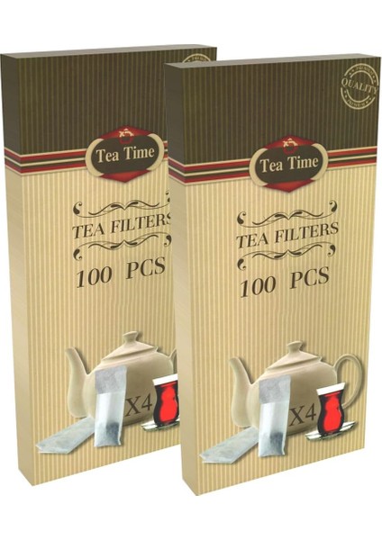Ilaç Tea Time Çay Kahve Filtresi Kağıt Filtre L Büyük Boy (100'LÜ Çay Filtresi Poşeti)