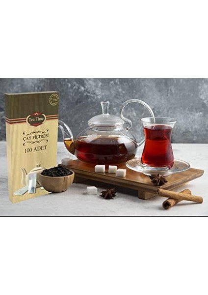 Ilaç Tea Time Çay Kahve Filtresi Kağıt Filtre L Büyük Boy (100'LÜ Çay Filtresi Poşeti)