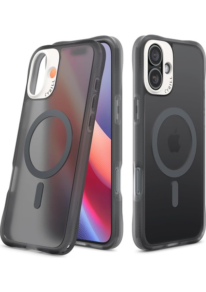 Spigen Ciel iPhone 16 Plus Kılıf Ultra Sheer Mag Magsafe Özellikli Space Gray - ACS08250