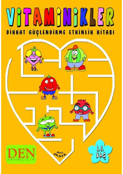 Vitaminikler / Dikkat Güçlendirme Etkinlik Kitabı - Vacip Örger