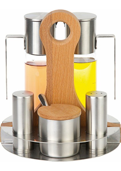 5'li Tuzluk, Baharatlık ve Yağdanlık Baharatlık Takımı 180 cc