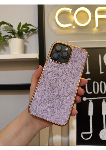 iPhone 14 Pro Max Simli Taşlı Premium Kılıf