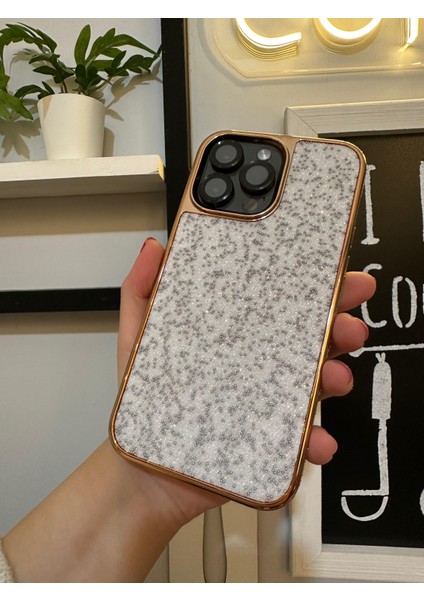 iPhone 14 Pro Max Simli Taşlı Premium Kılıf