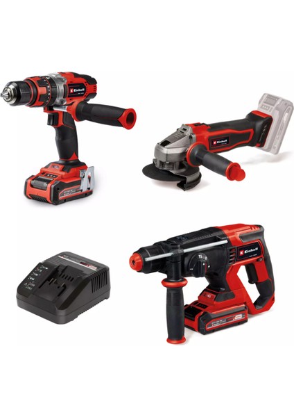 Te-Tk 18/3 Akülü Kombo Set Te-Cd 18/48 Li-I + Te-Ag 18/115-2 Li + te-Hd 18/20 li