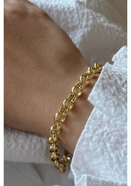 Premium Seri Chainy Tasarım Kararmaz Renk Atmaz Kadın Çelik Bileklik modelleri