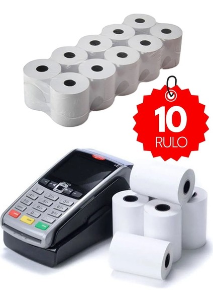 Pos Rulosu Kağıdı 56X16M Termal Rulo 10 Adet Kaliteli