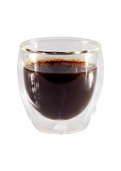 Çift Cidarlı Bardak 250 cc 6 Adet