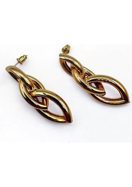 Premium Seri 3'lü Yaprak Model Iğneli Kararmaz Kadın Küpe fırsatları