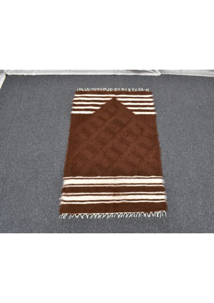 Yeni El Dokuma Namazlık Seccade Tiftik Yün Siirt Battaniyesi Kilim 5774