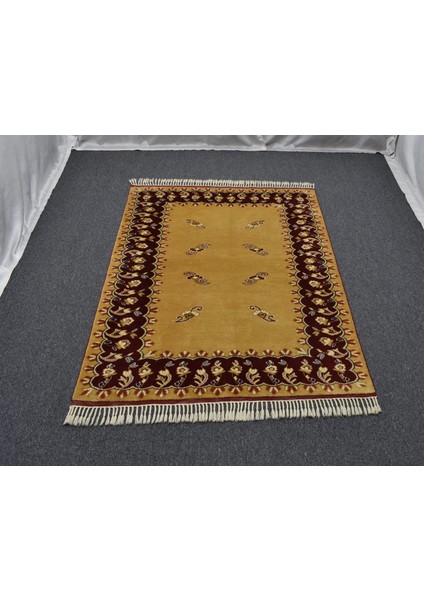 Yeni El Dokuma Otantik Kirman Balıkesir Antik Yörük Yün Halı 5713
