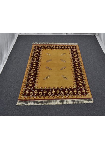 Yeni El Dokuma Otantik Kirman Balıkesir Antik Yörük Yün Halı 5713
