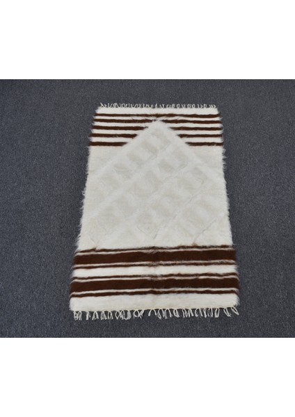 Yeni El Dokuma Namazlık Seccade Tiftik Yün Siirt Battaniyesi Kilim 5768