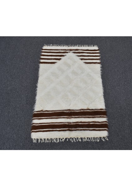 Yeni El Dokuma Namazlık Seccade Tiftik Yün Siirt Battaniyesi Kilim 5768