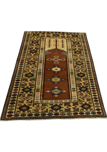 El Dokuma Otantik Kirman Bozalan Milas Muğla Yün Halı 5712