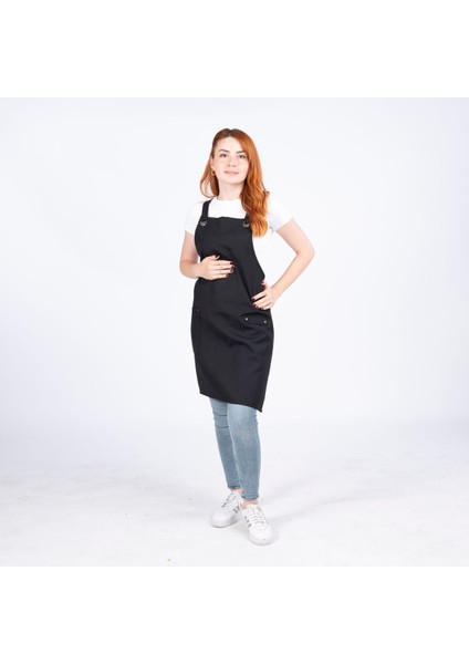 Su ve Leke İtici Kumaştan İş Atölye Seramik Resim Barista Garson Güzellik Salonu Şef Mutfak Önlüğü indirimleri