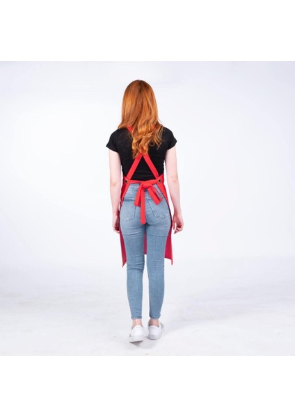 Harf ve Aşçı Şapka Baskılı Şef Mutfak Kafe Önlüğü-Unisex indirimleri