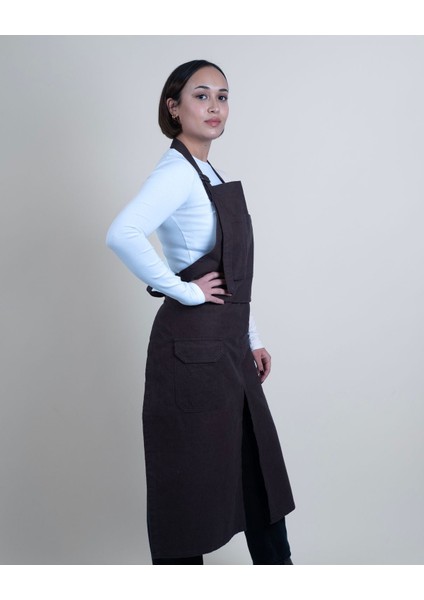 Boyundan Ayarlanabilir Çift Kullanımlı Şef Garson Barista Mutfak Atölye Çömlek Iş Hobi Önlüğü modelleri