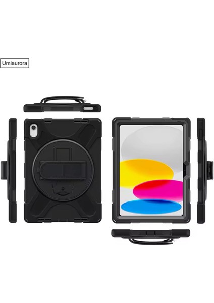 Apple iPad (A16) 2025 Uyumlu Kilif Tam Koruyucu Askili Defender Zirh A3355 fiyatları