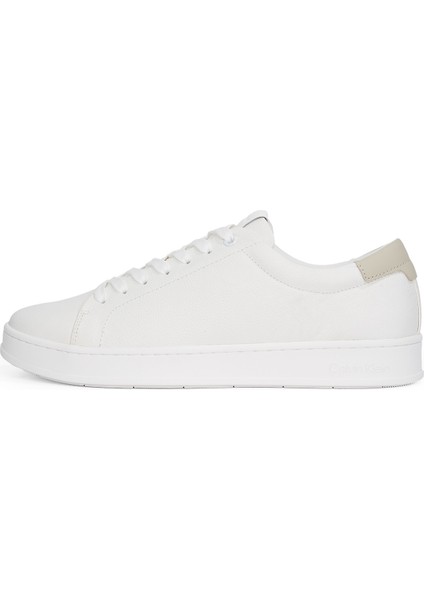 Beyaz Erkek Sneaker Low Top Lace Up Nu