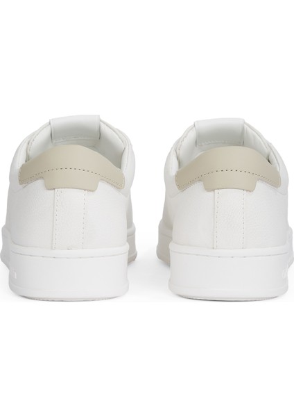 Beyaz Erkek Sneaker Low Top Lace Up Nu