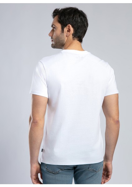 Bisiklet Yaka Beyaz Erkek T-Shirt 252 Lcm 242001 Londonlogo Beyaz-L modelleri