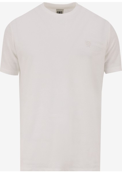 Gmg Fırenze Yuvarlak Yaka Ekru Erkek T-Shirt GU23MSS03009